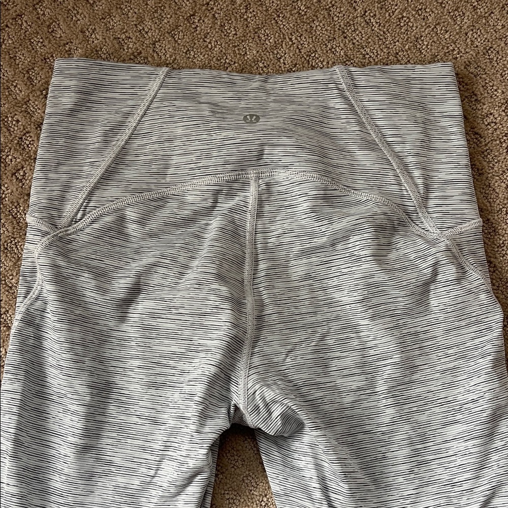 lululemon athletica Striped Gray Leggings